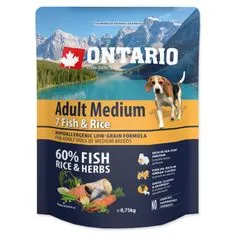 Ontario Dog Adult Medium Hal és rizs