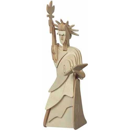 Woodcraft Fa 3D puzzle Szabadság szobor kisebb méretű