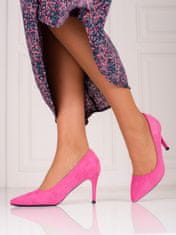 Amiatex Női körömcipő 90775 + Nőin zokni Gatta Calzino Strech, rózsaszín árnyalat, 37