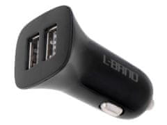 Aga L-BRNO Dual USB + Lightning autós töltő