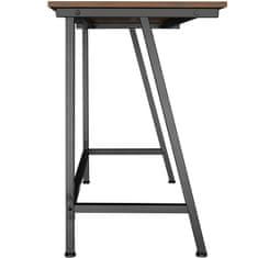 tectake Newton íróasztal 100x50x77cm - Ipari sötét fa