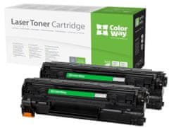 ColorWay kompatibilis toner a CANON CRG-726/ CRG-728/ fekete/ 2x 2 100 oldal/ Két csomagban