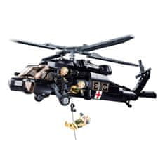 Sluban Model Bricks M38-B1012 orvosi helikopter UH-60 Black Hawk