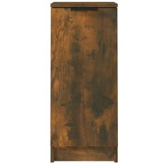 Greatstore 2 db füstös tölgy színű szerelt fa tálalószekrény 30x30x70 cm
