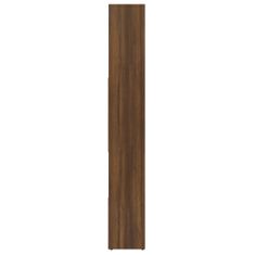 Greatstore barna tölgyszínű szerelt fa könyvszekrény 67 x 24 x 161 cm