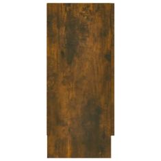 shumee füstös tölgy színű szerelt fa tálalószekrény 120 x 30,5 x 70 cm