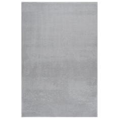 Greatstore szürke csúszásmentes rövid szálú mosható szőnyeg 200 x 290 cm