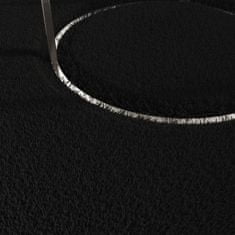 Greatstore fekete csúszásmentes rövid szálú mosható szőnyeg 160 x 230 cm