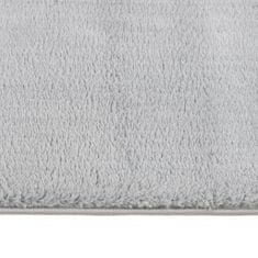 Greatstore szürke csúszásmentes rövid szálú mosható szőnyeg 200 x 290 cm