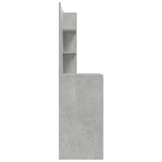 shumee betonszürke fésülködőasztal tükörrel 74,5 x 40 x 141 cm