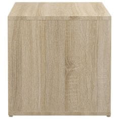 shumee sonoma-tölgy szerelt fa tárolódoboz 40,5 x 40 x 40 cm