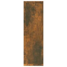 Vidaxl füstös tölgy színű szerelt fa fali polc 85x16x52,5 cm 820460