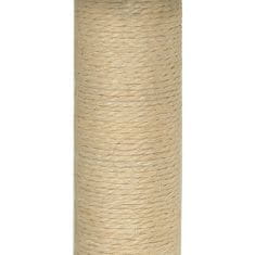 shumee krémszínű macskabútor szizál kaparófával 74 cm
