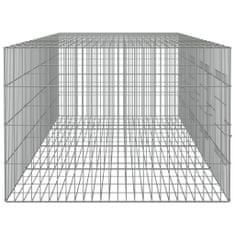 shumee 4 paneles horganyzott vas nyúlketrec 217x79x54 cm