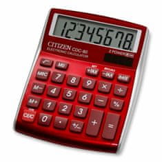 Citizen CDC-80 asztali számológép piros
