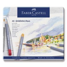 Faber-Castell Akvarellkréták Goldfaber Aqua ón doboz, 48 szín Goldfaber Aqua, 48 szín