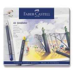 Faber-Castell Goldfaber 114748 zsírkréták, 48 szín, ón doboz, 48 színű