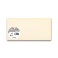 Clairefontaine 106 x 213 mm-es színes levélkártya DL borítékokhoz, 25 db, krém, DL