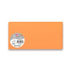 Clairefontaine 106 x 213 mm-es színes levélkártya DL borítékokhoz, 25 db, narancssárga, DL