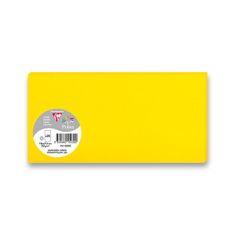 Clairefontaine 106 x 213 mm-es színes levélkártya DL borítékokhoz, 25 db, sárga, DL