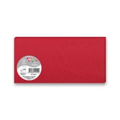 Clairefontaine 106 x 213 mm-es színes levélkártya DL borítékokhoz, 25 db, piros, DL