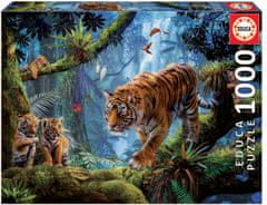EDUCA Puzzle Tigrisek a fán 1000 darab