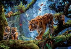 EDUCA Puzzle Tigrisek a fán 1000 darab