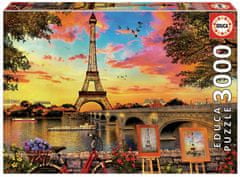 EDUCA Puzzle Naplemente Párizsban 3000 darab