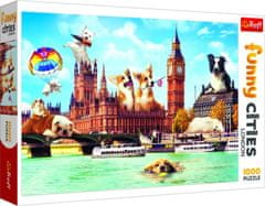 Trefl Puzzle Vicces városok - Kutyák Londonban / 1000 darab