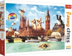Trefl Puzzle Vicces városok - Kutyák Londonban / 1000 darab