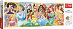 Trefl Puzzle Disney Princess - Vissza a hercegnők világába / 500 darab Panoráma