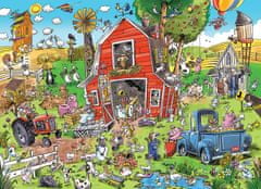 Cobble Hill Puzzle DoodleTown: Crazy Farm 500 darabos puzzle