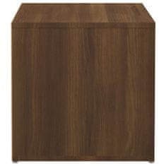 Greatstore barna tölgyszínű szerelt fa tárolódoboz 40,5 x 40 x 40 cm
