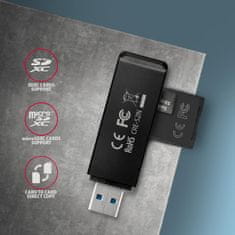 CRE-S2N, USB-A 3.2 Gen 1 - SUPERSPEED kártyaolvasó, 2 slot & lun SD/microSD, UHS-I támogatással
