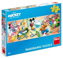 DINO Puzzle Mickey és barátai sportolnak 150 darab panorámakép