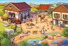 Schmidt Puzzle Farm 40 darab + állatfigurák