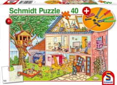 Schmidt Kézművesek Puzzle 40 darab + gyermekszerszámok