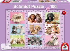Schmidt Puzzle Állati barátaim 100 darabos puzzle