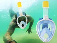 Aga Full Face Snorkeling Mask S/M Blue