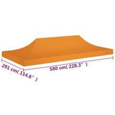 Greatstore narancssárga tető partisátorhoz 6 x 3 m 270 g/m²