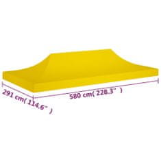 Greatstore sárga tető partisátorhoz 6 x 3 m 270 g/m²