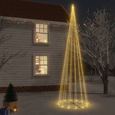 Greatstore kúp alakú karácsonyfa 1134 meleg fehér LED-del 230 x 800 cm
