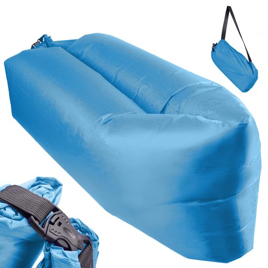 Aga Felfújható táska Lazy bag 230x70cm kék