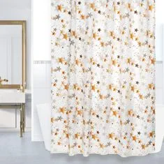 Fürdőszoba függöny - 180x200 cm - Star bézs