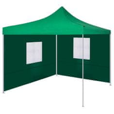 shumee zöld színű összecsukható sátor 2 fallal 3 x 3 méter