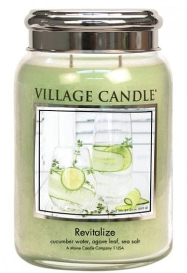 Village Candle illatos gyertya üvegben - Revitalize, 26 oz