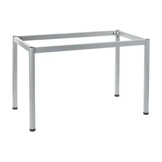 STEMA Fém keret asztalhoz vagy íróasztalhoz NY-A057/O. Kerek láb. Magassága 72,5 cm. Mérete 136x76 cm. Szürke.