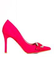 Amiatex Női körömcipő 90900 + Nőin zokni Gatta Calzino Strech, rózsaszín árnyalat, 36
