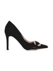 Amiatex Női körömcipő 90901 + Nőin zokni Gatta Calzino Strech, fekete, 39