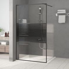 shumee fekete átlátszó ESG üveg zuhanyfal 115 x 195 cm